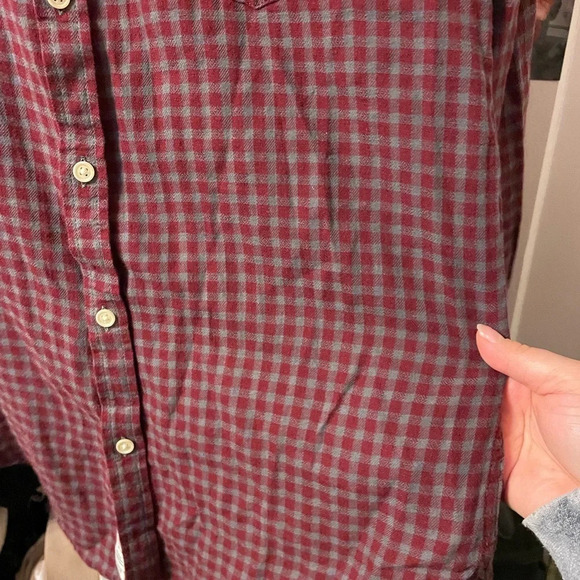 LUCKY BRAND MENS CHECKERED FLANNEL TOP - Picture 5 of 5